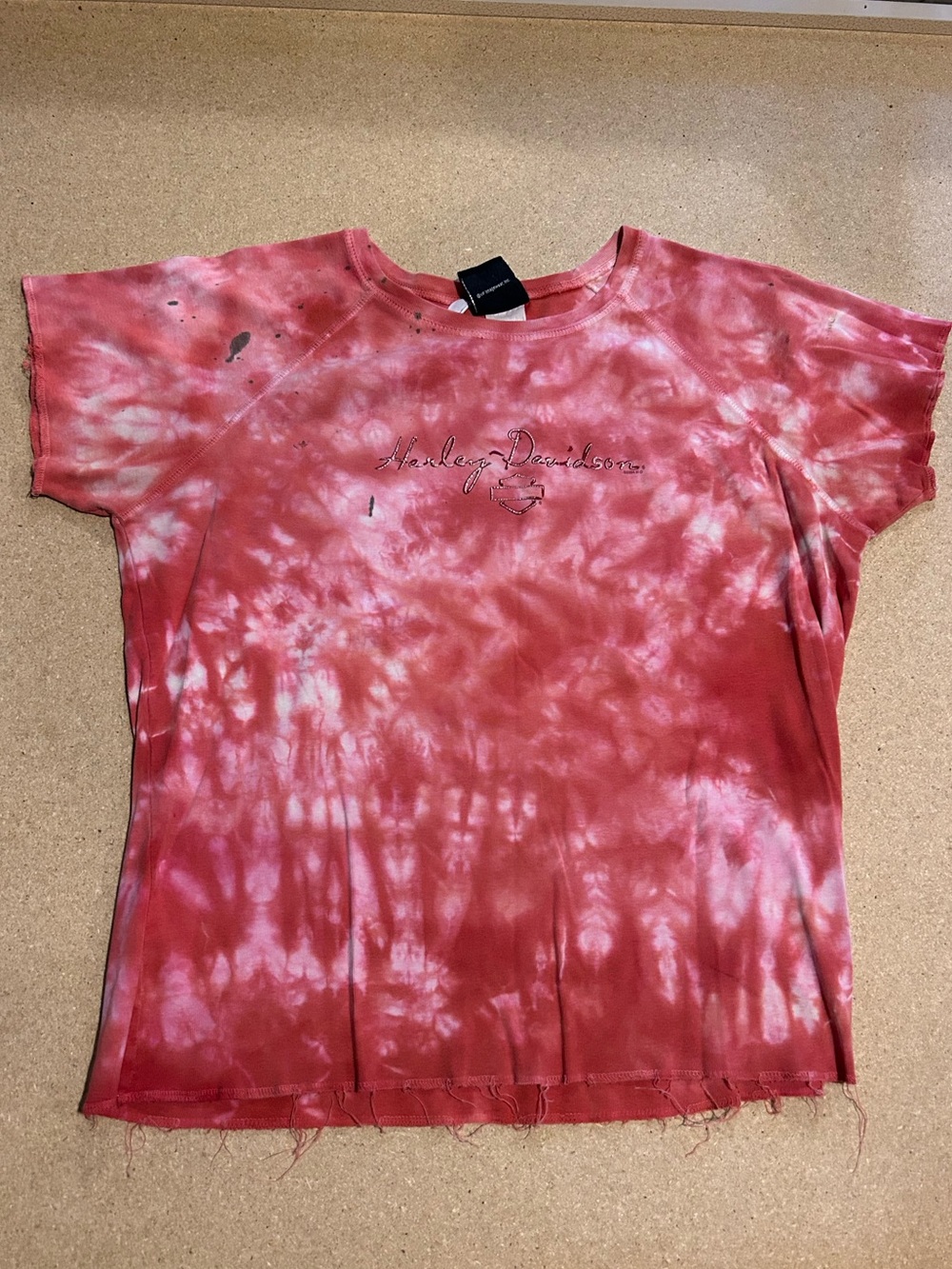 Harley-Davidson Vintage Red Tie-Dye Tee